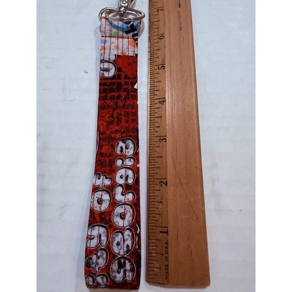Georgia Bulldogs Handcrafted Fabric Wristlet Keychain